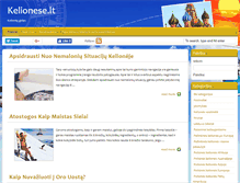 Tablet Screenshot of kelionese.lt